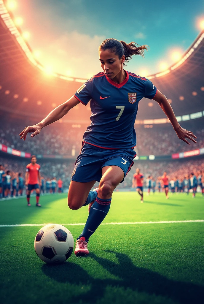 I want to create an image to advertise a soccer championship for Vincentian students. Whose name will be “Marlón Ladavo Cup”