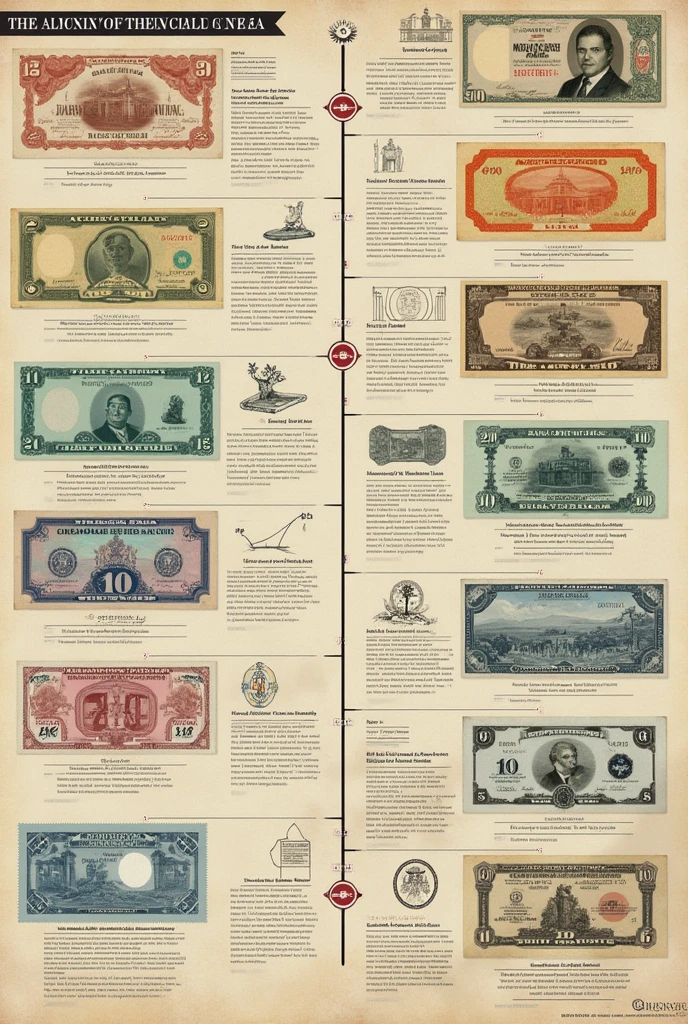 Evolution of the Chilean currency timeline