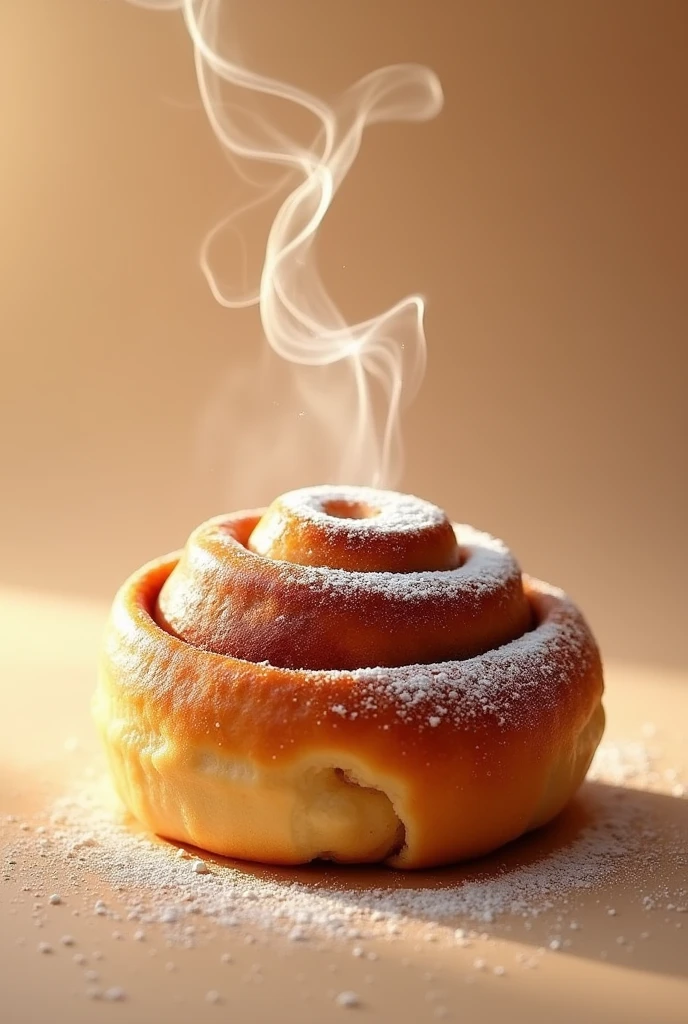 Create an advertising image about cinnamon rolls and have the name FABI