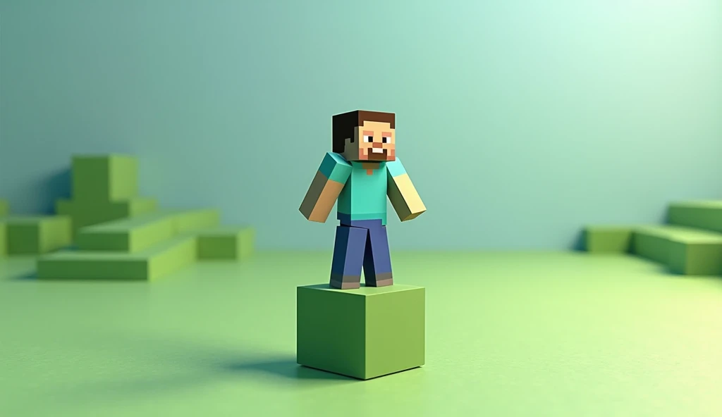 Spawn a Minecraft player starting from a single block.