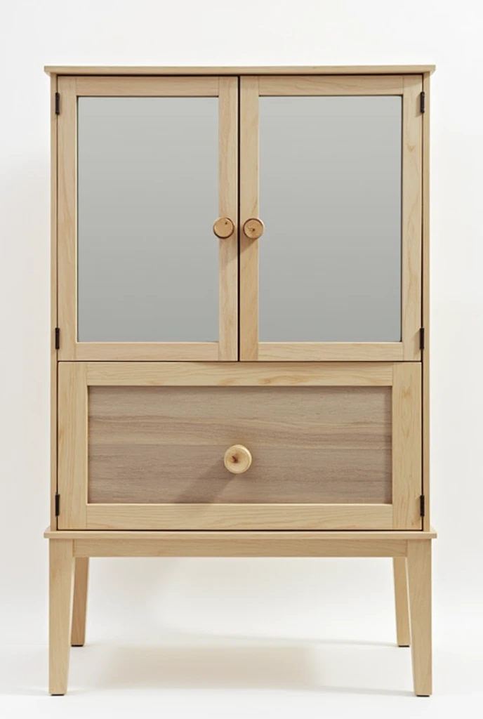 Create a bread box in which you make a two portion the door of upper portion will be in form of acrylic mirror with wooden knob. Or the door second portion downward will be make with wooden border. also you add bread cutting board on last portion which can be come out to cut a bread or bread thrash can be thrown easily. Also add Wooden knob on second door. 1 thing more you fix a rubber pad on every edges of box.