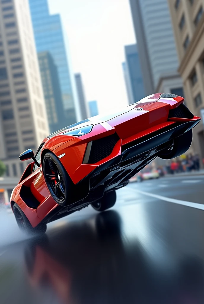 Lamborghini wheelie 

