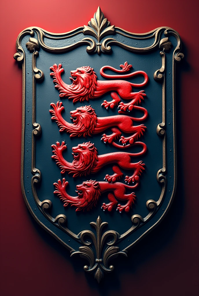 Make me a football shield with english style without  background png 