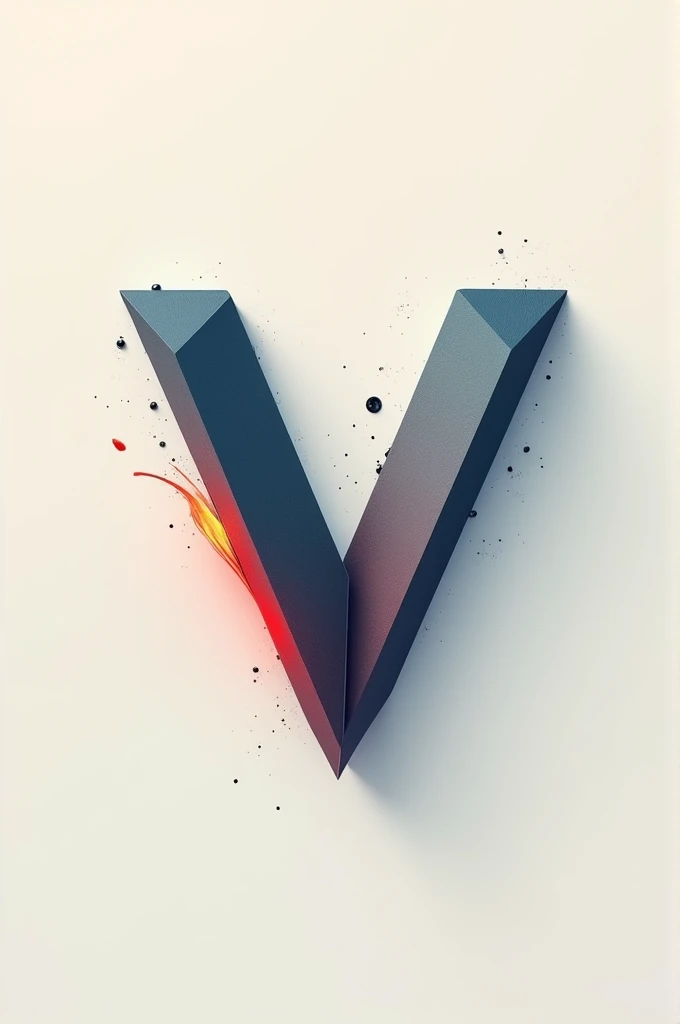 Creative logo with the letter V