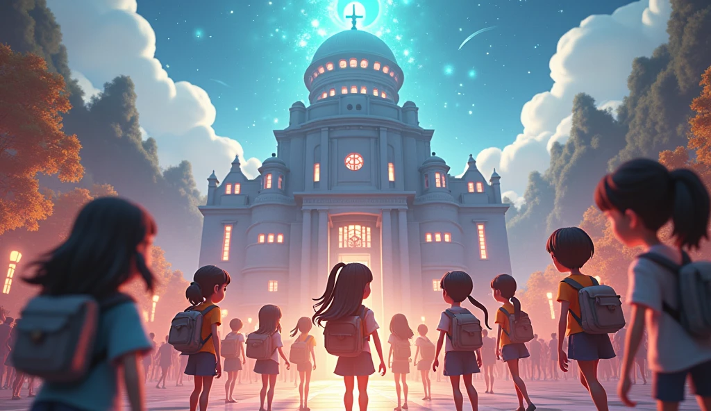 In 3D animation.What special powers do the students develop by attending the school?