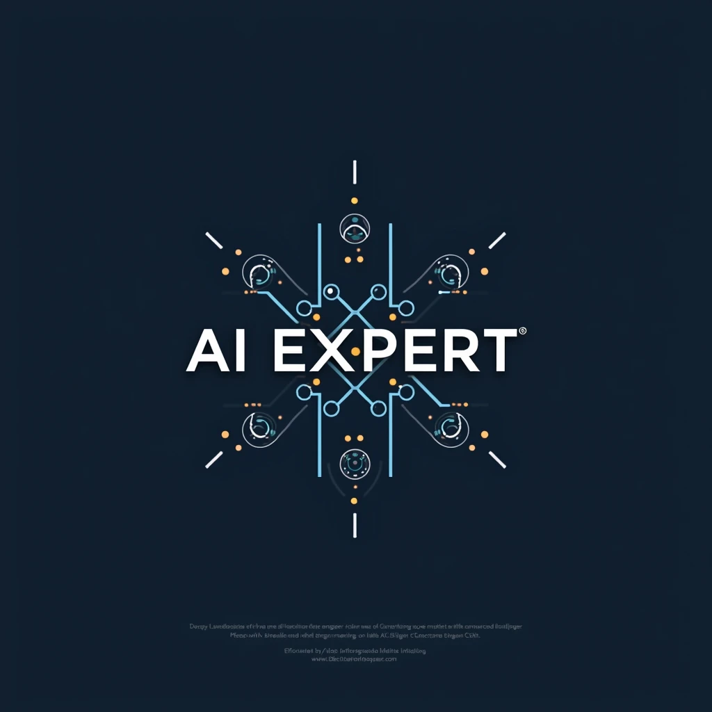 Design a logo for electrical and electronic engineering with the letters AI EXPERT.