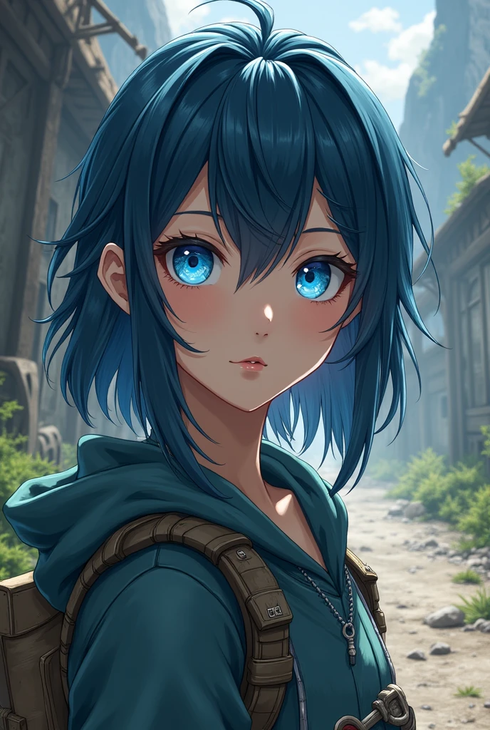 Female from dr. Stone with blue eyes 
