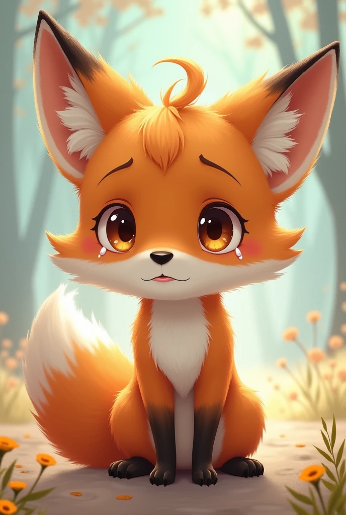 Fox Child Anime Crying

