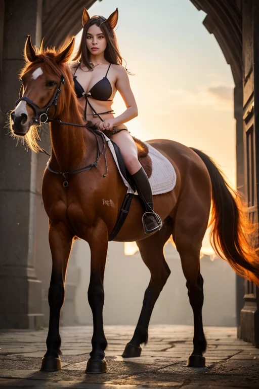 steampunk princess on an artificial horse,transparent , lovely,beauty,overknee satin socks, all in very detailed steampunk style,photorealistic,dynamic light,sweet smile,beautiful,hot,transparent shiny satin,colourful sexy outfit,sweat body,Erotic, ginger hair,nsfw, different erotic modelpositions, differentscene :(kneeing, back,spreading, riding a horse)cut out,chain harnes,steampunk style