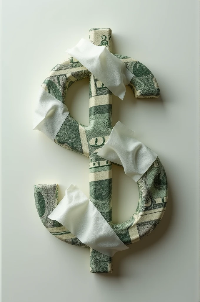 Us dollar with tissue