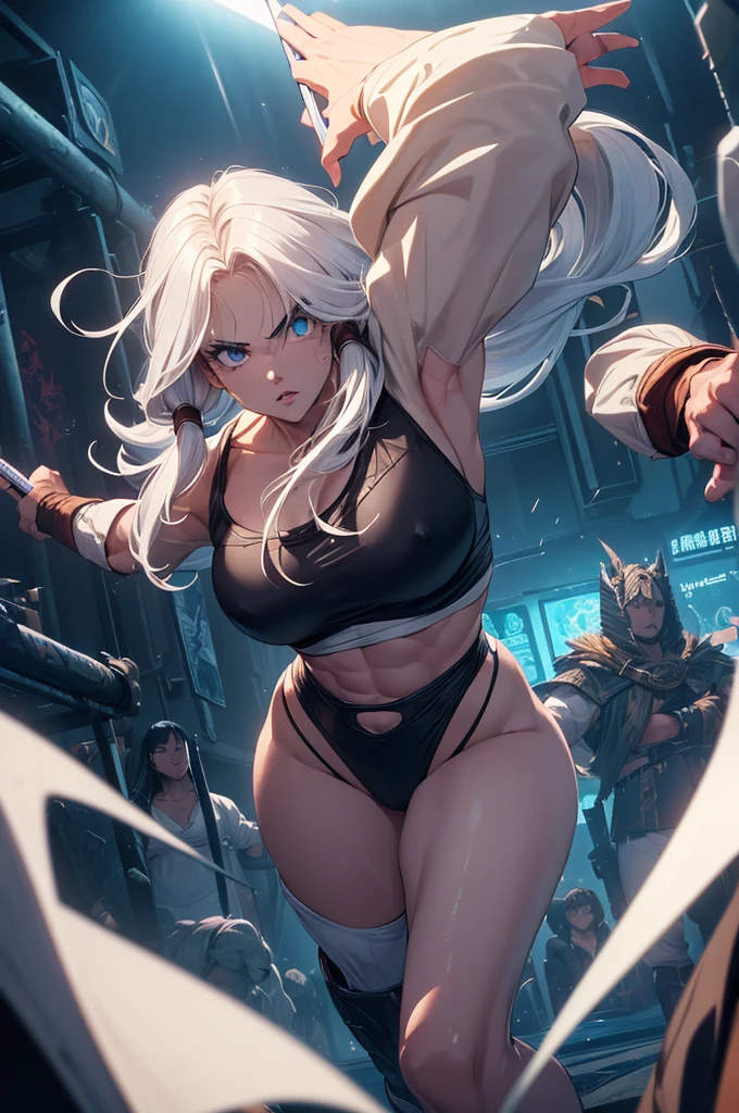 (Highest quality,4K,High resolution,masterpiece:1.2), (Ultra-detailed), (Holding a sword:1.3) (Dynamic Art), (looking at the camera) (Dragon Ball Z setting), (The whole body is visible)(Vision:1.8), (Realist,photoRealist,photo-Realist:1.37), (High resolution,High resolution), (Portraiture), (Vibrant colors), (Long legs), (A noticeably elongated face), (Wide range) (Hermosos Fine grain), (Beautifully detailed lips), (Highly detailed eyes and face), , Bright eyes Dynamic angles and postures, Sweatびっしょり, Sweat, (Long eyelashes), (Sharp focus), (Physically Based Rendering), (8 heads,Beautiful female warrior), (Mature Woman) (Leg spread), (intense), (expression of intense desire), (Motion Blur), (elegant), (Slim figure), (Inspired by anime), (Bright light), (Cinema Lighting), (Contrasting colors), (Mysterious atmosphere), (Action-packed scenes), (Unique Look), (impressive), (), (Exciting), (Expressive), (Interesting atmosphere), (monster:1.4) ((Highest quality)),((Very detailed)),masterpiece,Absurd,Detailed face,Beautiful Face,(Fine grain, Deep Eyes),((Dynamic pose)), (((Long white hair,Adult beauty,Inspired by Akira Toriyama))),Iron Bikini Armor,grassland,monsterと戦闘中Distant view Vision
Wide shot 広角
Long shot