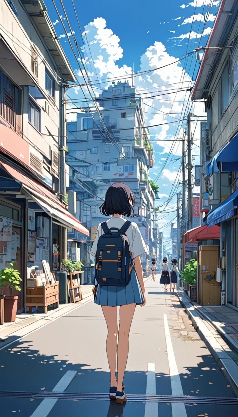 ((anime: 1.4, figure)), (masterpiece, Highest quality, Highest quality), (Very detailed, The absolute solution), ((16K, High resolution)) (anime ,Makoto Shinkai&#39;s Style),  (masterpiece, Highest quality, Highest quality), (Very detailed, The absolute solution), Cumulonimbus、House by the lake、Red Moon、Lantern