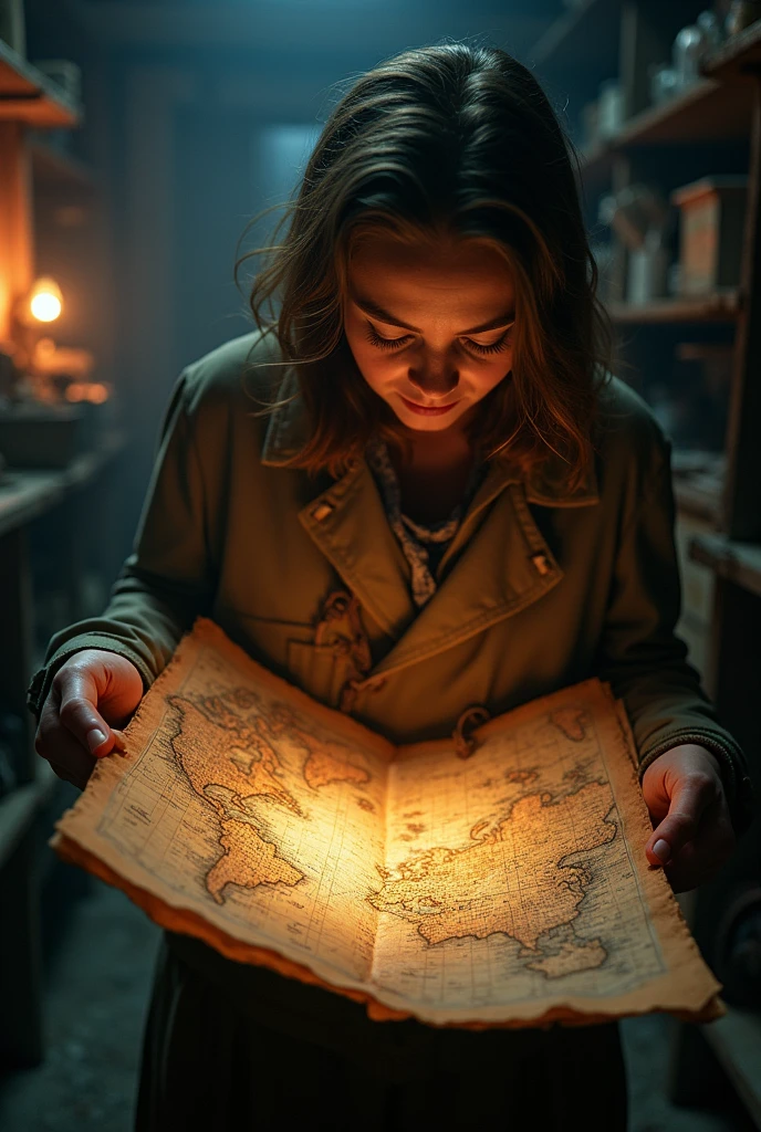The Lantern finds an ancient map in a toolbox in his basement.