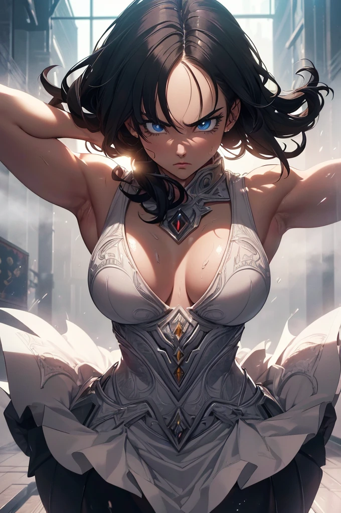 (Highest quality,4K,High resolution,masterpiece:1.2), (Ultra-detailed), (Holding a sword:1.3) (Dynamic Art), (looking at the camera) (Dragon Ball Z setting), (The whole body is visible)(Vision:1.8), (Realist,photoRealist,photo-Realist:1.37), (High resolution,High resolution), (Portraiture), (Vibrant colors), (Long legs), (A noticeably elongated face), (Wide range) (Hermosos Fine grain), (Beautifully detailed lips), (Highly detailed eyes and face), , Bright eyes Dynamic angles and postures, Sweatびっしょり, Sweat, (Long eyelashes), (Sharp focus), (Physically Based Rendering), (8 heads,Beautiful female warrior), (Mature Woman) (Leg spread), (intense), (expression of intense desire), (Motion Blur), (elegant), (Slim figure), (Inspired by anime), (Bright light), (Cinema Lighting), (Contrasting colors), (Mysterious atmosphere), (Action-packed scenes), (Unique Look), (impressive), (), (Exciting), (Expressive), (Interesting atmosphere), (monster:1.4) ((Highest quality)),((Very detailed)),masterpiece,Absurd,Detailed face,Beautiful Face,(Fine grain, Deep Eyes),((Dynamic pose)), (((Long white hair,Adult beauty,Inspired by Akira Toriyama))),Iron Bikini Armor,grassland,monsterと戦闘中Distant view Vision
Wide shot 広角
Long shot