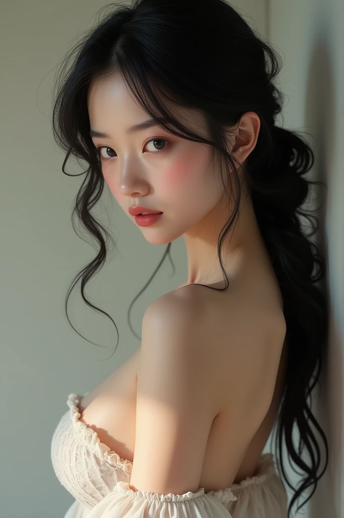 A naked Japanese woman 