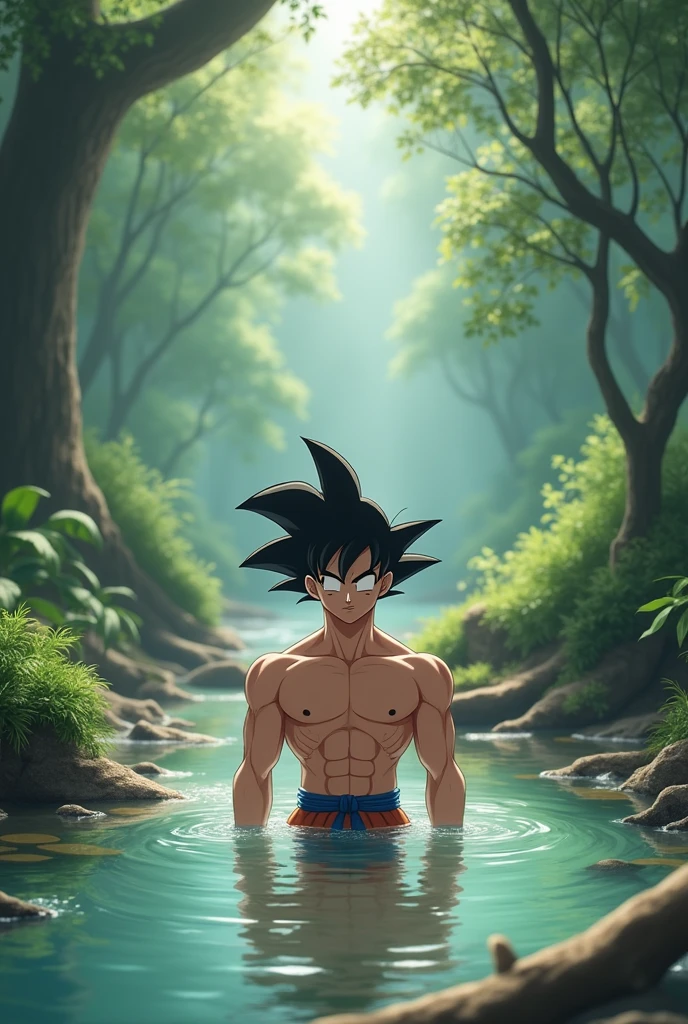 Make goku bathe