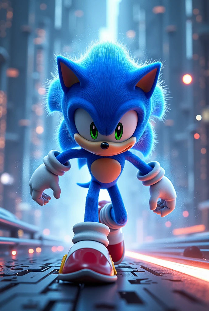 A sonic intro that says sonic AI 
