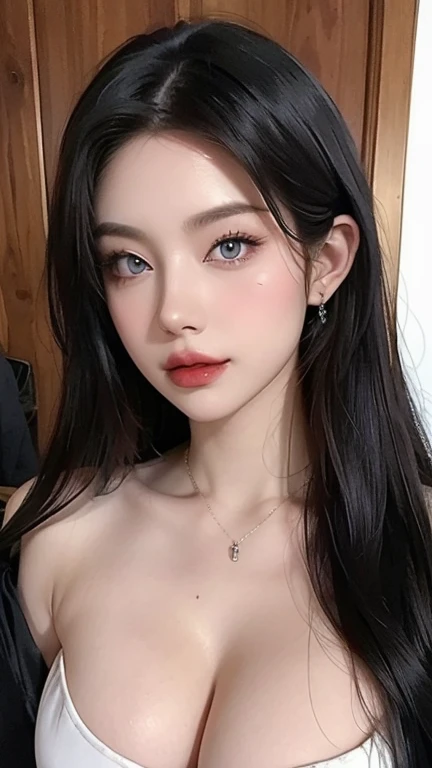 full body masterpiece, ultra realistic, 16k, high quality, incredibly detailed, dream aesthetic, dream atmosphere, cinematic, (sharp focus : 1.5), (photorealistic : 1.3), gothic (Gorgeous gothic girl), female beauty, defined jaw, square face, wonderful gothic girl (enchanting seductress), cinematic, detailed, 16k sharp focus, realistic. wonderful. Seductive (evil). Red hair (realistic texture), highlighted, silky and shiny hair, detailed hair (realistic), black hair (natural). wonderful detailed face (enchanting seductress). blushed cheekbones (rosy cheeks), tanned skin, (white skin) alabaster skin that seems to glow ethereally. Her attire is gothic. Voluptuous shape. turquoise blue eyes (evil eyes look). a symmetrical face ::2 gothic clothes + ArtStation Trends + fantasy art + realistic cloth + fractals in the background, loose hair --aspect 9:21 – enhance your unearthly beauty. realistic skin texture, pale white skin illuminated. realistic perfect shading. absurd, realistic textures. alone, alone, 1 girl. Looking at the viewer. muscular female body, hot body, toned body, defined muscles. big natural breasts, cleavage. pantyhose, gothic (black) dress (realistic texture). In different positions at different angles. Bedroom background. incredibly real, best quality, photorealistic.