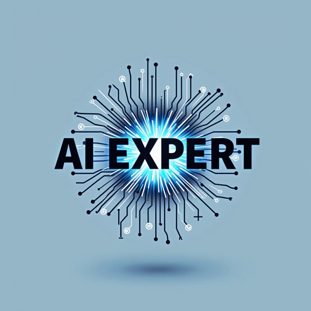 Design a logo for electrical and electronic engineering with the letters AI EXPERT.