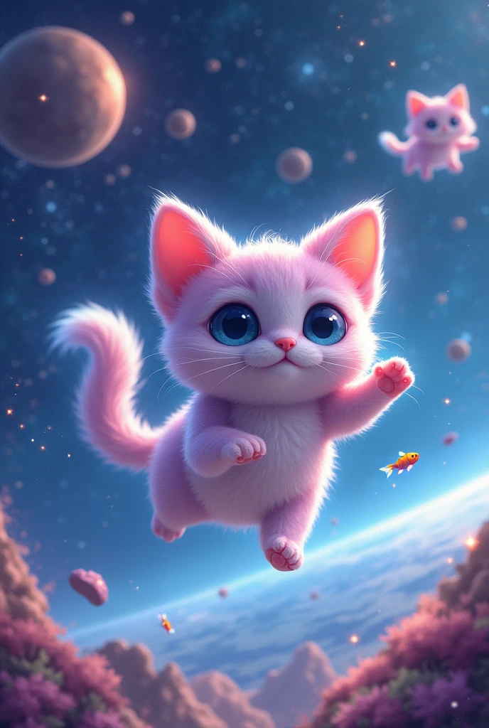 Draw cute space cats