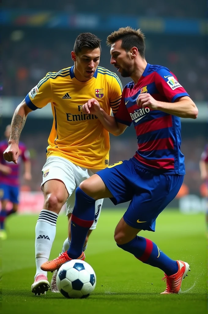 Cr7 beating Messi