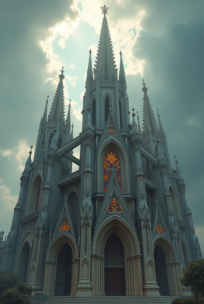 Mix the French and Spanish Baroque style with the Germanic Gothic style