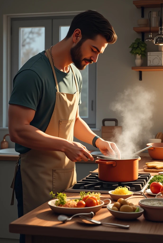 Let's Him cook