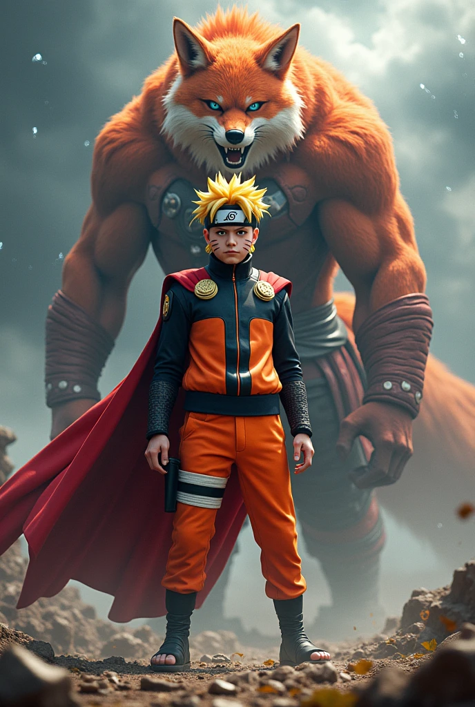 A Naruto wear thor costume with kurama