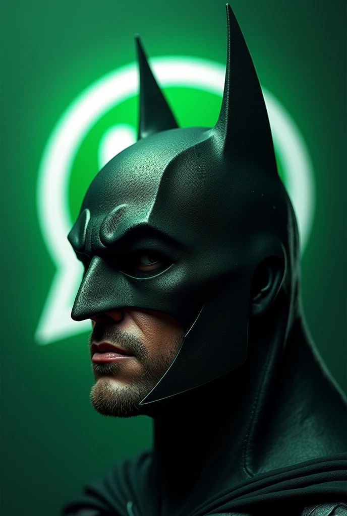 WhatsApp logo, Batman the masks, Should, symbol 