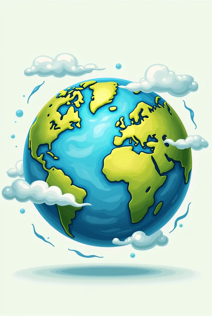 Make me a picture of the earth with a simple drawing