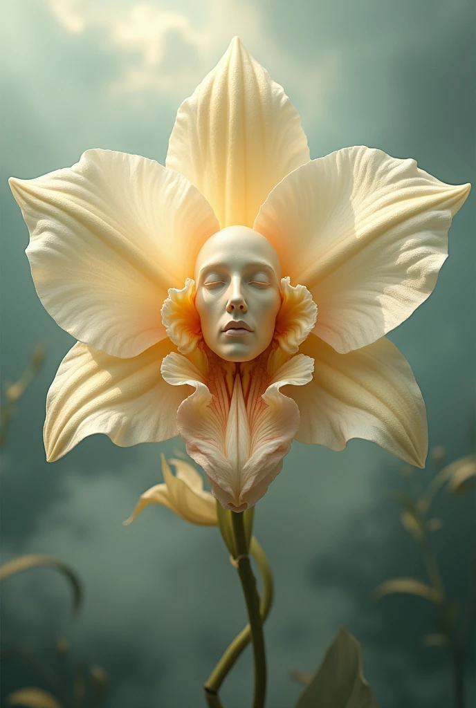 Jesus Christ but in the shape of orchids 