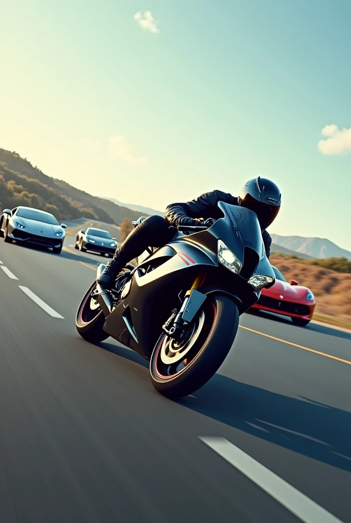 Une moto TRX pris la distance sur certaines voitures de haut gamme
