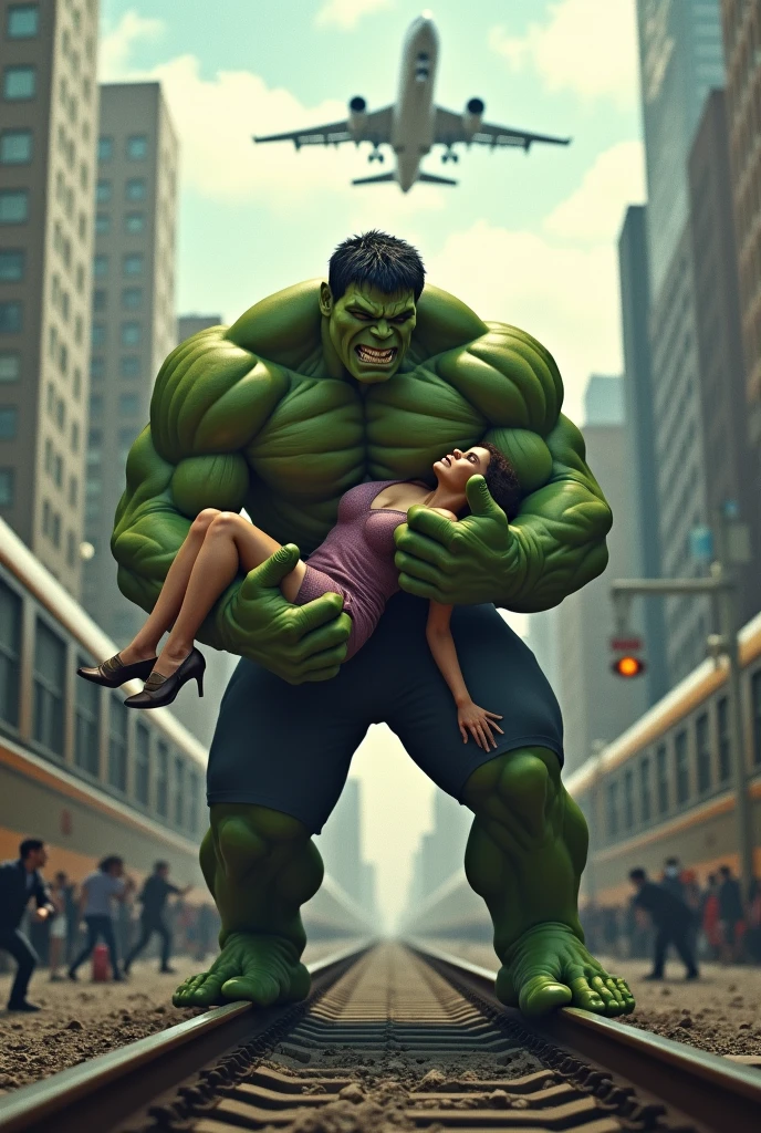 Ogre eating Supergirl in a sandwich 