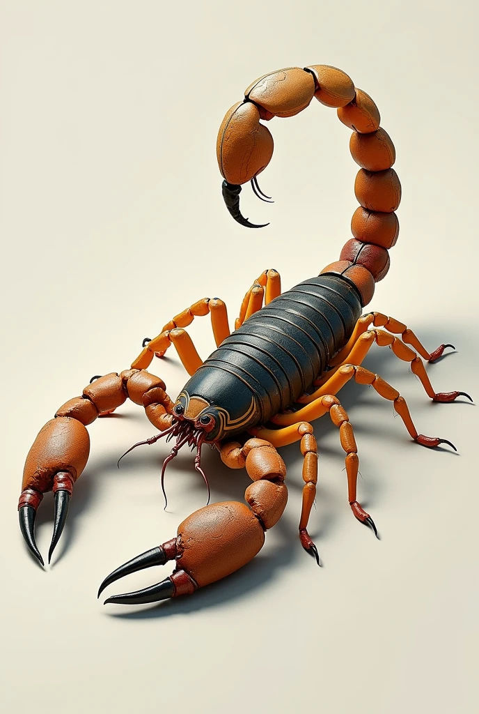 Can you make me a slightly more realistic image of a scorpion?