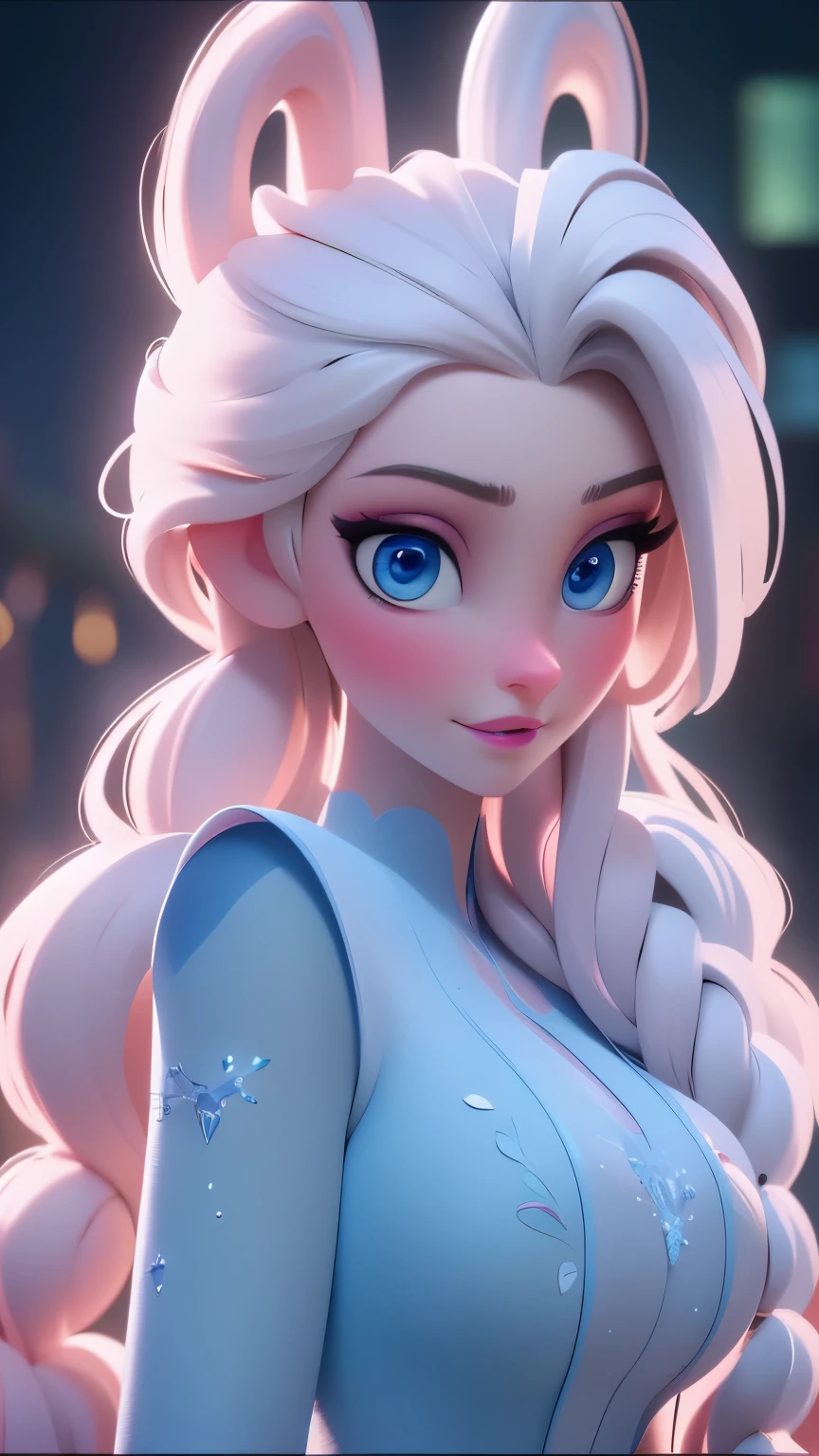 Elsa, (perky breasts), (((small breasts))), smirk:1.2, beautiful blue eyes, (perfect iris’s), depth of colour to her eyes, blonde hair, long hair, braid, full lips, blush, naked, she is showing her vagina, depth of field, bokeh, (special attention to skin detail: 1.2), masterpiece, best quality, ultra-detailed, ultra-HD, photorealistic, cinematic, ((mid camera shot)), sensual pose, alluring, nipples:1.4, looking up at camera, closeup on her face, her cheeks are blushed, 2, she is on her knees, eye contact:1.4, high angle:1.5, ((closeup on face)), perfect face, (((visible breasts))) bokeh everything other than her perfect face, location is Arendelle in winter, ice castle