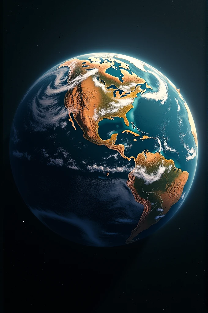 Draw me a planet Earth without water