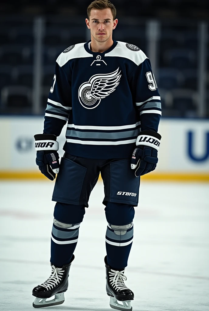 Matt Lintz dressed as an ice hockey player