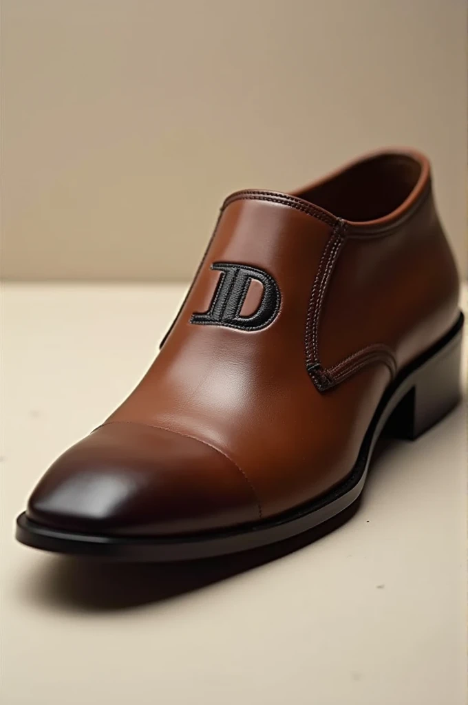 Shoe with the initial jd