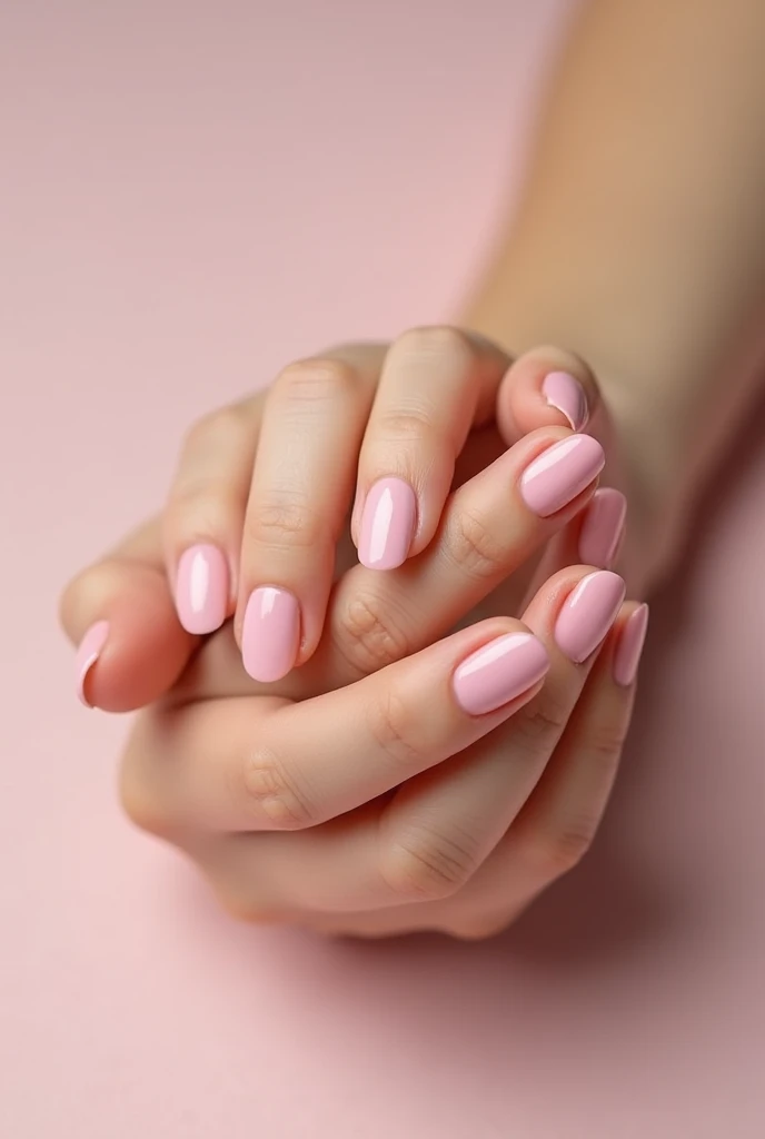 pale pink nails