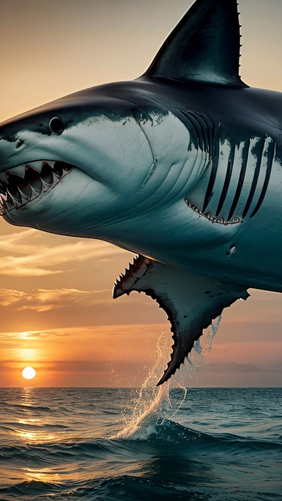 Image of 1950s a quiet seaside town hides a terrifying secret. As the golden sun sets on Amity Island, the ocean whispers a sinister tale of a predator lurking beneath the waves—an enormous great white shark with an insatiable hunger.