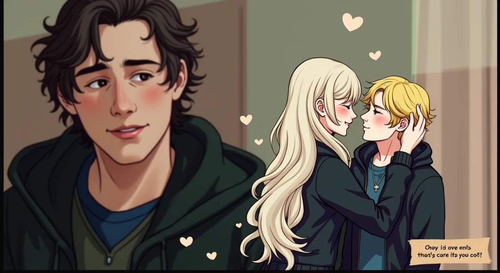 give each other a kiss and hug