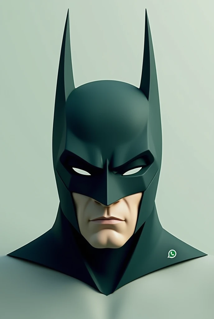 Batman mask only, about WhatsApp logo 