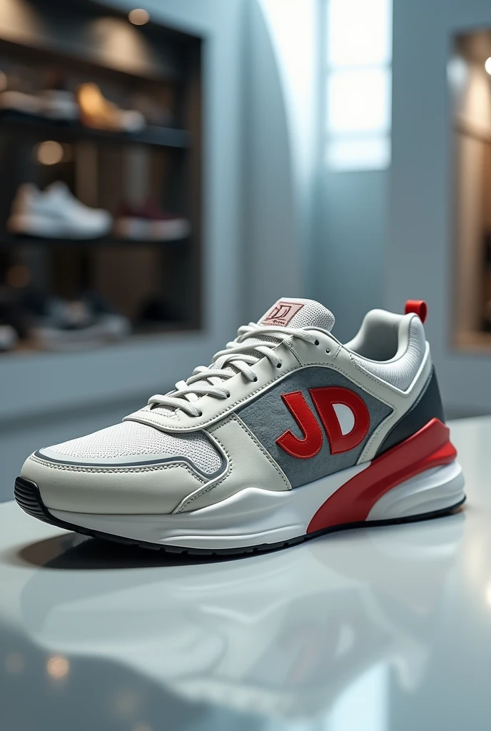 Sneaker with the initial jd