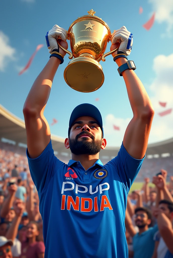 Virat with icc champions trophy 2025
