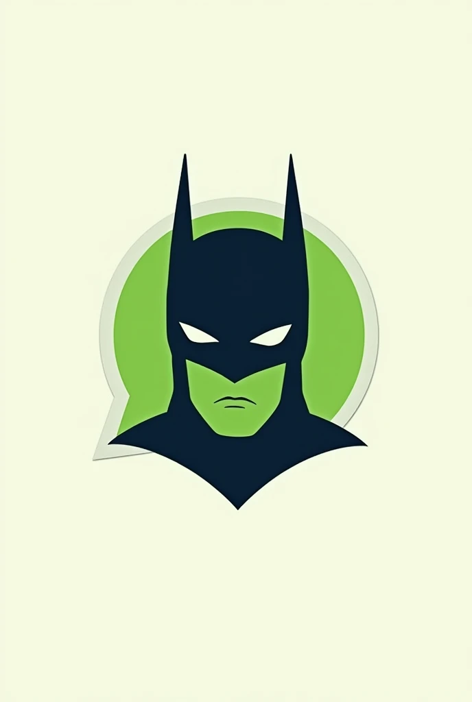 My Batman mask empty in WhatsApp logo 