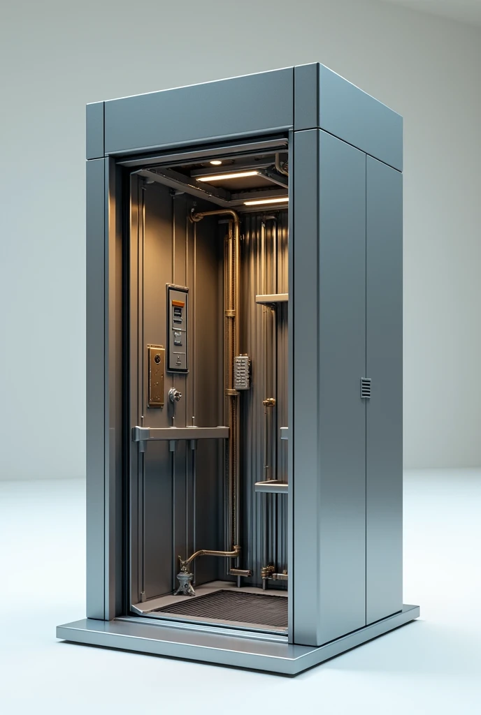 Hydraulic elevator model to be used in textbook