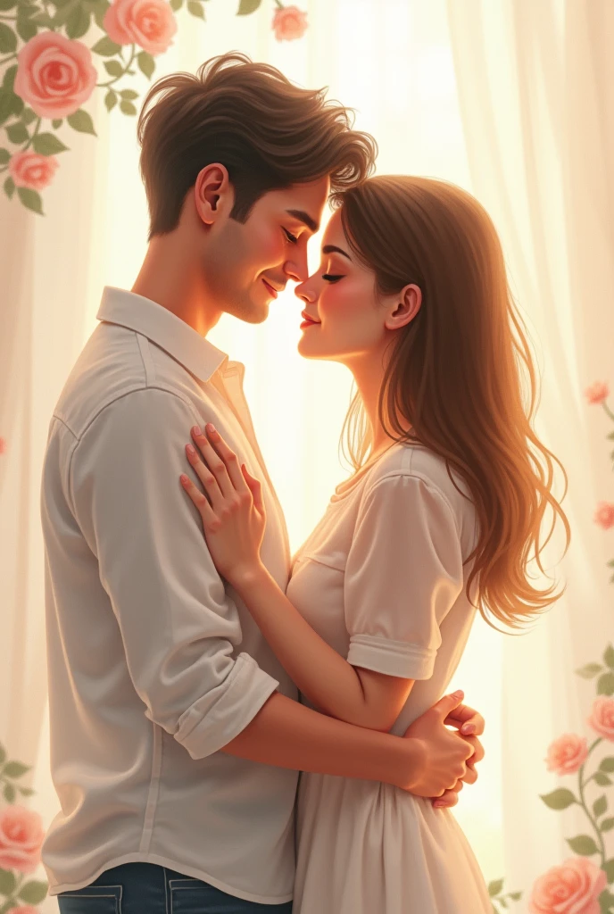 Couples love drawings without heat