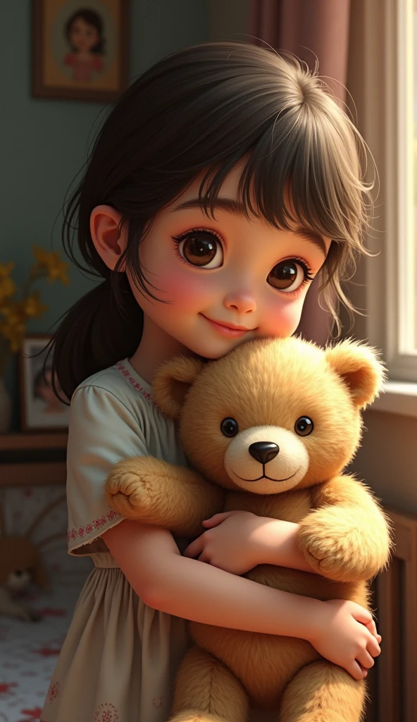 Sofia had a teddy bear that her grandmother had given her before she passed away..
