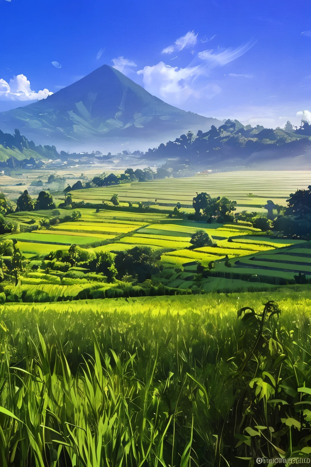 Indonesias beautiful nature, green