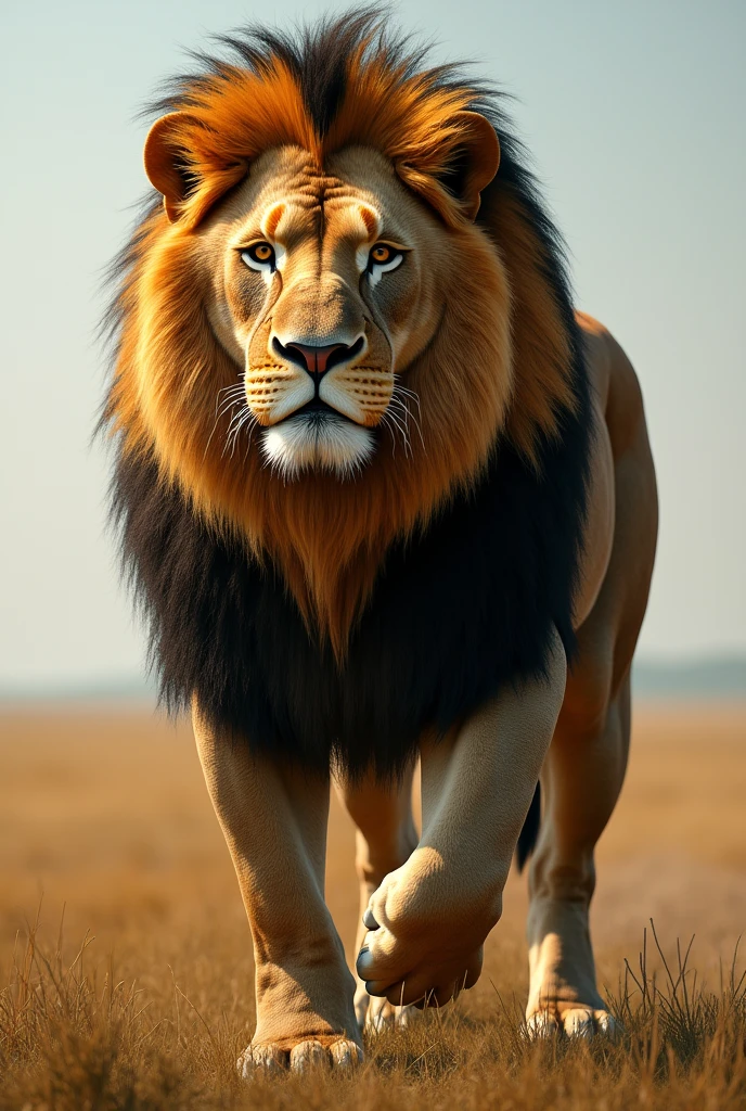 Wide lion